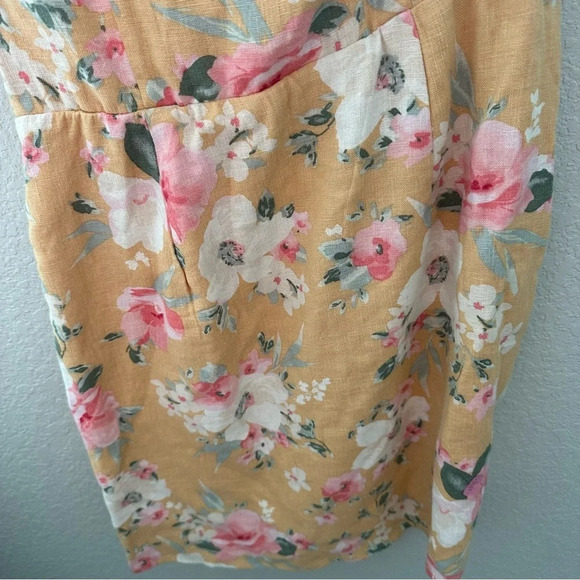 Abercrombie & Fitch NWT linen blend one shoulder floral dress - Picture 11 of 12
